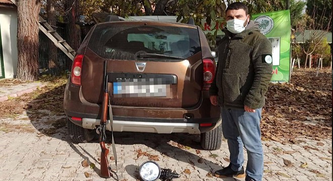 Far tutularak av yapılan cipe el konuldu
