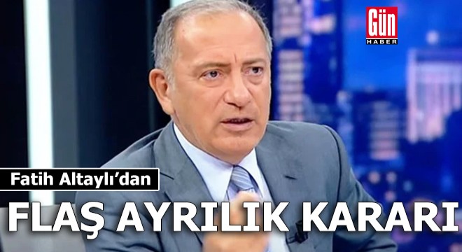 Fatih Altaylı'dan flaş ayrılık kararı!