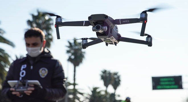 Fatih'te drone ile trafik denetimi