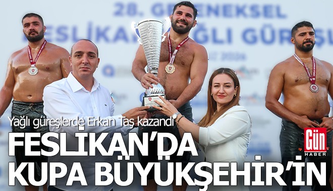 Feslikan Yağlı Pehlivan Güreşleri'ni Başpehlivan Erkan Taş kazandı
