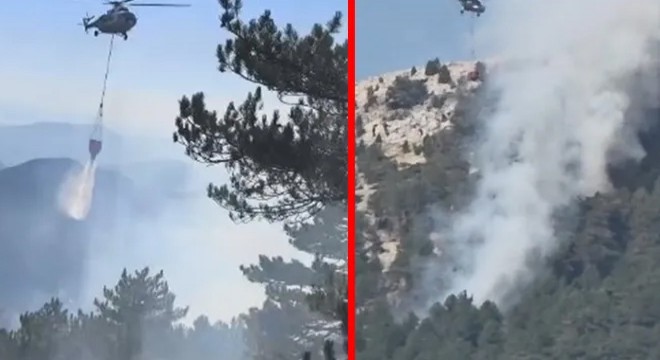 Fethiye’de korkutan orman yangını