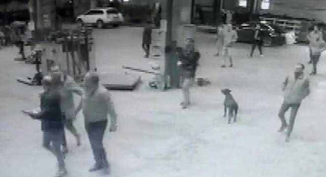 Film sahnelerini aratmayan baskın anı