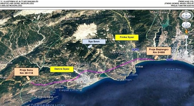 Finike-Demre-Kaş-Kalkan yolu için ÇED toplantısı