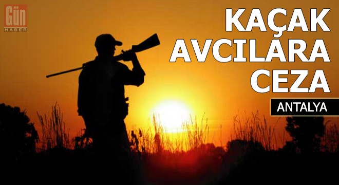 Finike de kaçak avcılara ceza