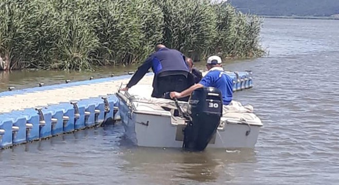 Gala Gölü'nde kaçak avlananlara dronlu denetim