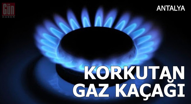 Gaz kaçağı korkuttu