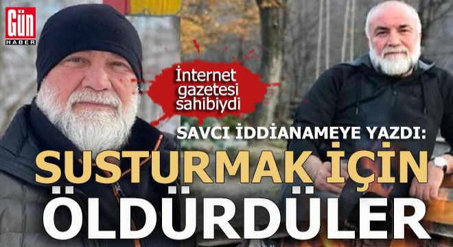 Gazeteci cinayetinde 3 kişi için ağırlaştırılmış müebbet hapis talebi