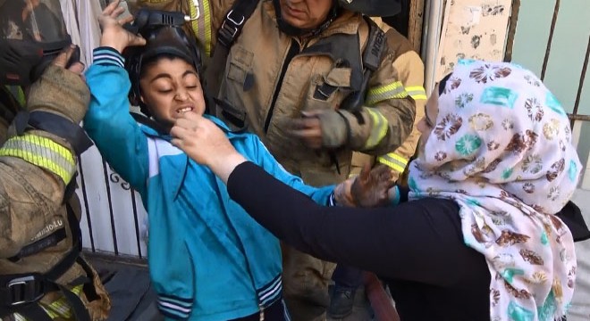Gaziosmanpaşa'da annenin endişe dolu anları
