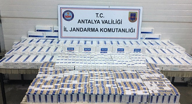 Gazipaşa'da gümrük kaçağı sigara ele geçirildi
