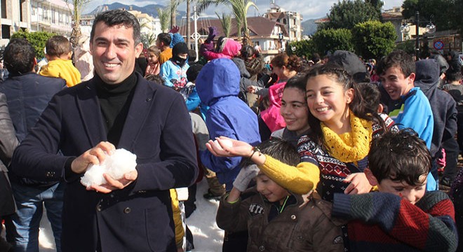 Gazipaşa'da kar şenliği