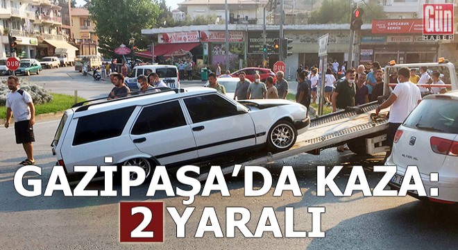 Gazipaşa'da kaza: 2 yaralı