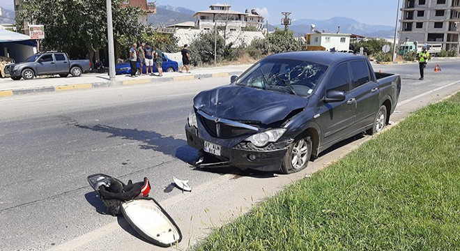 Gazipaşa'da kaza: 2 yaralı