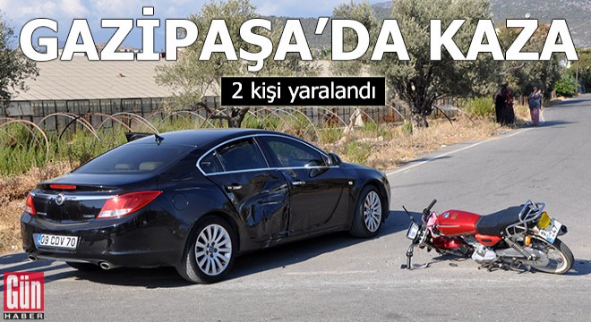 Gazipaşa'da kaza: 2 yaralı