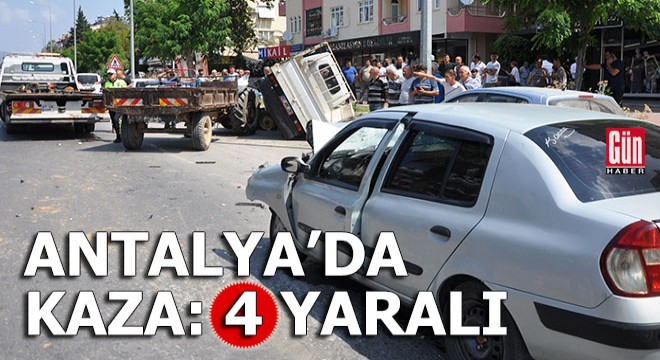 Gazipaşa da kaza: 4 yaralı