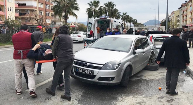 Gazipaşa da trafik kazası: 1 ölü, 2 yaralı