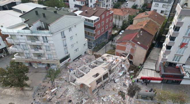 Gebze’de yıkılan binanın yakınındaki 12 bina mühürlendi
