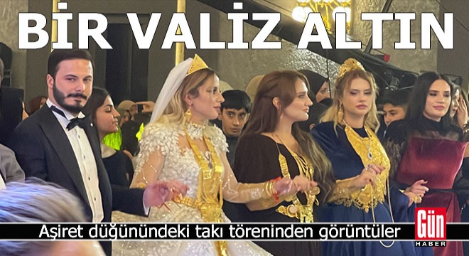 Geline bir valiz dolusu altın takıldı