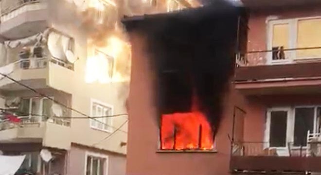 Gemlik'te dairede yangın
