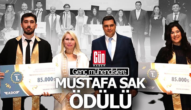 Genç mühendislere Mustafa Sak ödülleri verildi