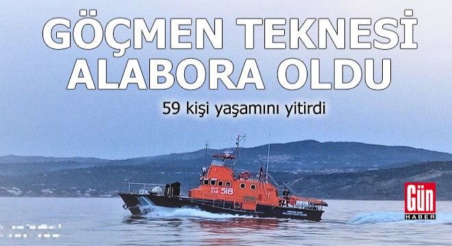 Göçmen teknesi alabora oldu: 59 ölü