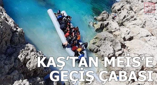 Göçmenlerin Kaş'tan Meis'e geçiş çabası