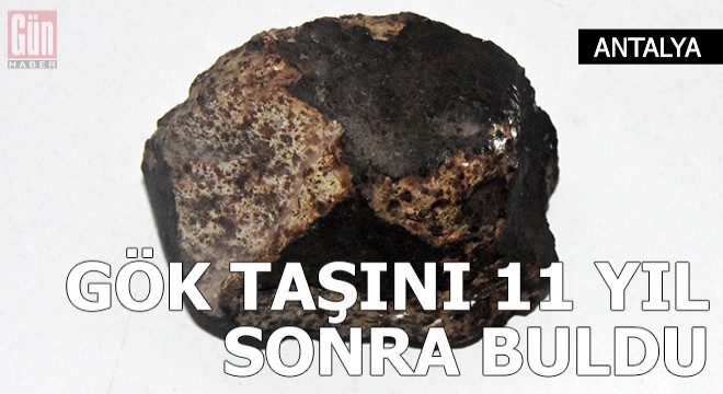Gök taşını, 11 yıl sonra ceviz ağacının dibinde buldu