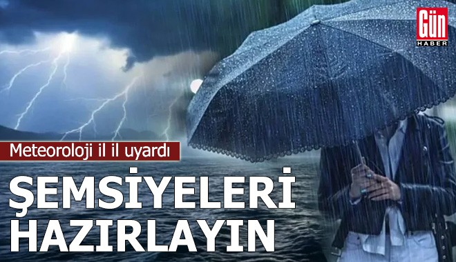 Gök gürültülü sağanak yağış geliyor