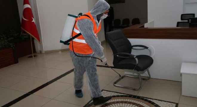 Gölbaşı'nda kamu kurumlarında virüs temizliği