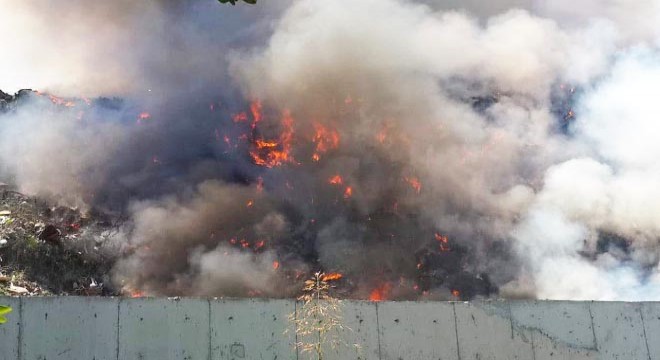 Gölcük’te hafriyat sahasında yangın