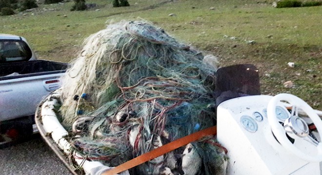 Gölde 21 bin metre ağ yakalandı