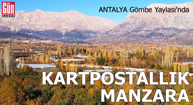 Gömbe Yaylası'nda kartpostallık manzara