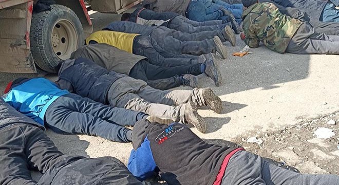 Gönderilen 6 TIR'lık gıda malzemesini çalmışlar