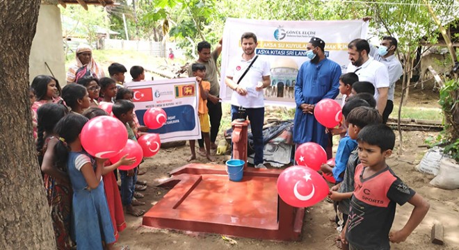 Gönül elçileri, Sri Lanka'da su kuyusu açtı