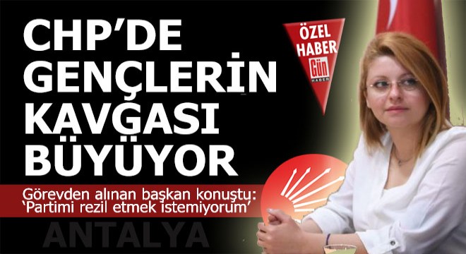 Görevden alınan Antalyalı başkan; ‘Partimi rezil etmek istemiyorum’