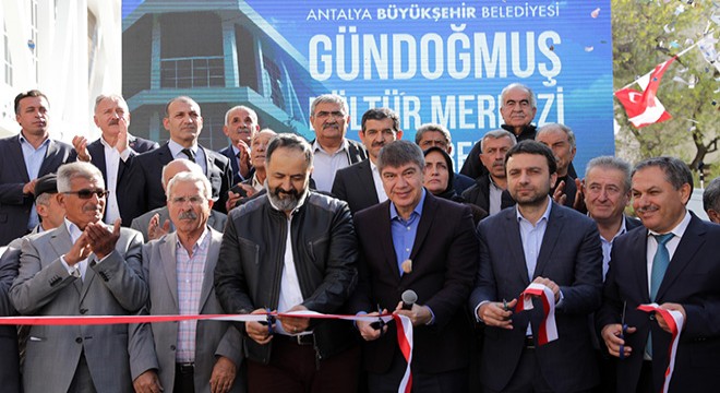 Gündoğmuş Kültür Merkezi açıldı