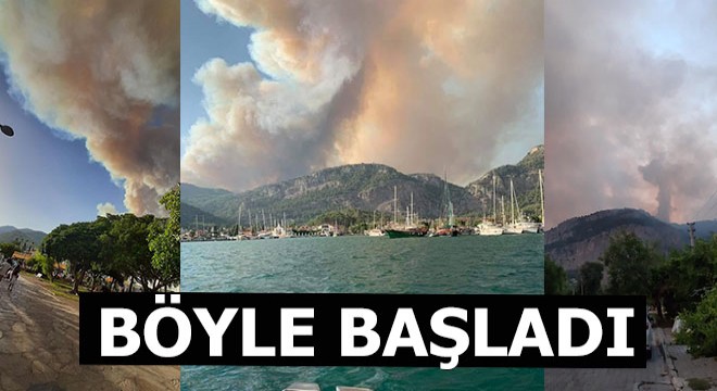 Gündüz başlayan yangın gece devam ediyor