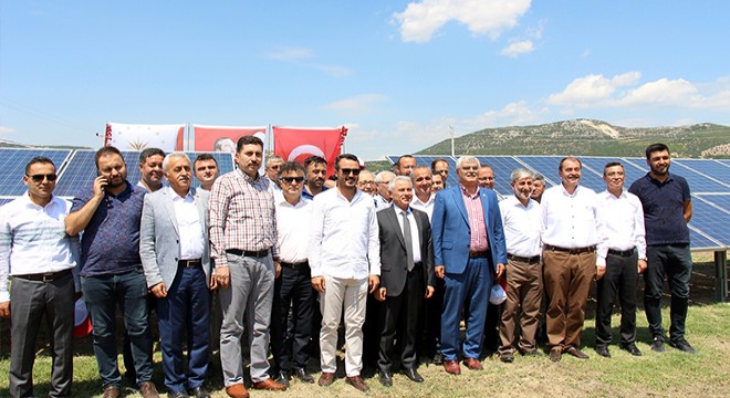 Güneş panellerinin açılışı yapıldı