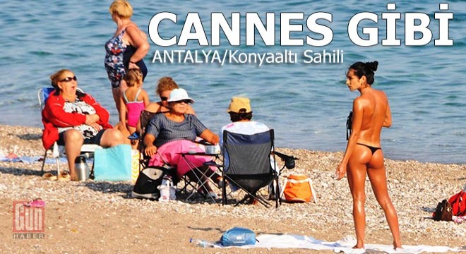 Güneşi gören, Konyaaltı Sahili'ne koştu