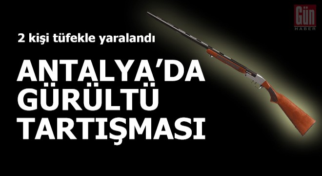 Gürültü yaptıklarını iddia ettiği 2 kişiyi tüfekle yaraladı