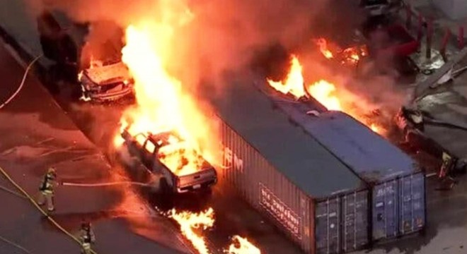 Haber takibi yapan helikopter düştü: Can kayıpları var