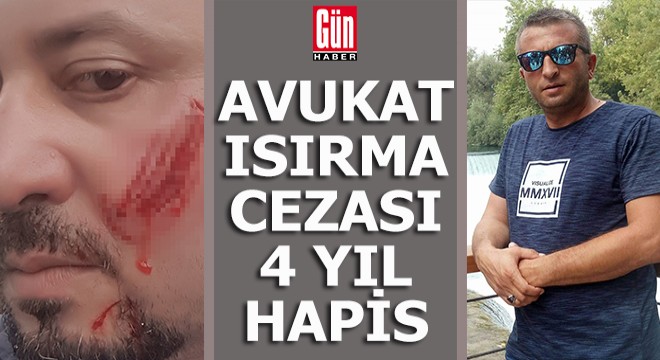 Hacze giden avukatı ısırdı 4 yıl 2 ay ceza aldı