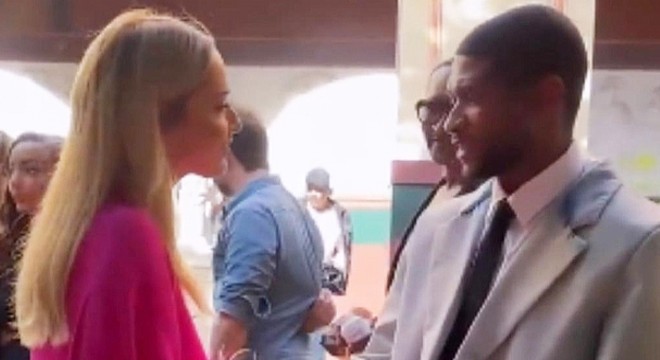 Hadise, ABD'li şarkıcı Usher ile yan yana geldi