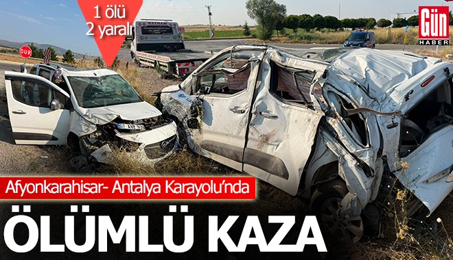 Hafif ticari araç takla attı: 1 ölü, 2 yaralı