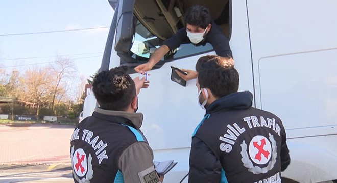 Hafriyat kamyonlarına yönelik denetim