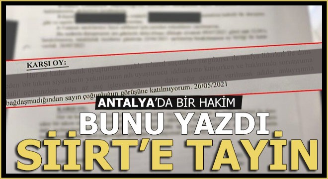 Hakim; "Mafya ile dans eden siyasilerin yakınları..."