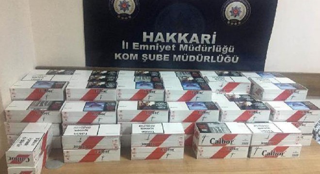 Hakkari'de kaçak sigara, akaryakıt ve uyuşturucu ele geçirildi