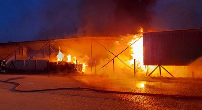 Halde çıkan yangında 1 ton soğan zarar gördü