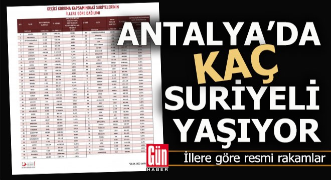 Hangi şehirde kaç Suriyeli yaşıyor