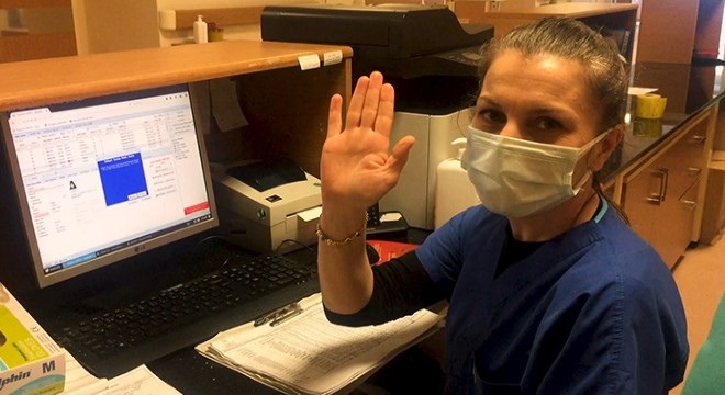 Hastane çalışanlarının pandemi videosu ilgi çekti