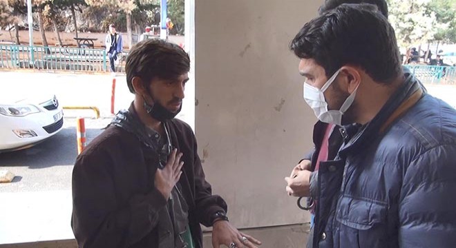 Hastanede bahçesinde 'şifa muskası' yazan şüpheliye gözaltı